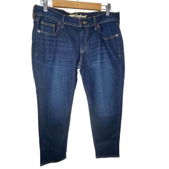 Old Navy Women’s Jeans Size 8 Skinny BoyFriend Milky Way LowRise Denim Straight - Picture 1 of 13